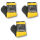 Micro Flausch Mikrofasertuch Trockentuch 800g/m² Autowäsche Autopflege Poliertuch 3 Poliertuch gelb/anthrazit