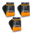 Micro Flausch Mikrofasertuch Trockentuch 800g/m² Autowäsche Autopflege Poliertuch 3 Poliertuch orange/anthrazit