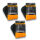 Micro Flausch Mikrofasertuch Trockentuch 800g/m² Autowäsche Autopflege Poliertuch 3 Poliertuch orange/anthrazit