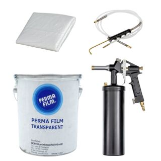 Fluid Film Perma Film & Vaupel Druckbecherpistole+ Folie 3 Liter Transparent 3000 DVR