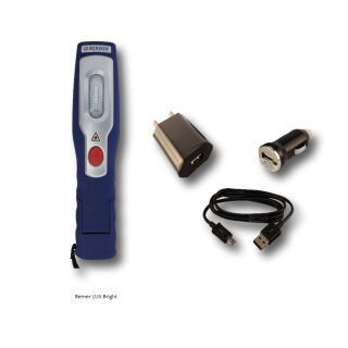 Berner LED Pocket DeLUX Micro USB Taschenlampe Werkstattlampe Handlampe Magnet 