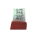 3 Punkt Automatik Sicherheitsgurt Monorolle mit Umlenker 2,80 m rot Seilschloss 22 cm