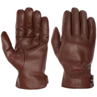 Stetson Conductive Leather Gloves Brown 8,5/M