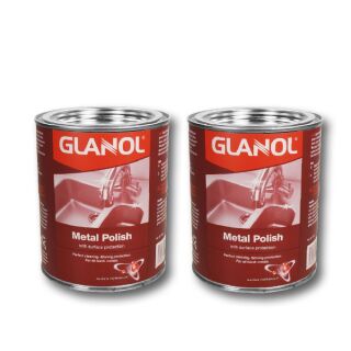 GLANOL® Metallpolitur Poliermittel mit Oberflächenschutz 2x 1kg