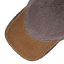 Stetson Baseball Cap Check Wool Cognac
