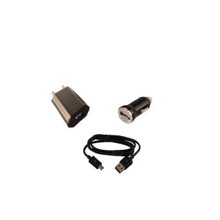3-in-1 Ladegerät Adapter-Set Kit Kfz 12V + 230V Micro-USB für Berner LED Lampe